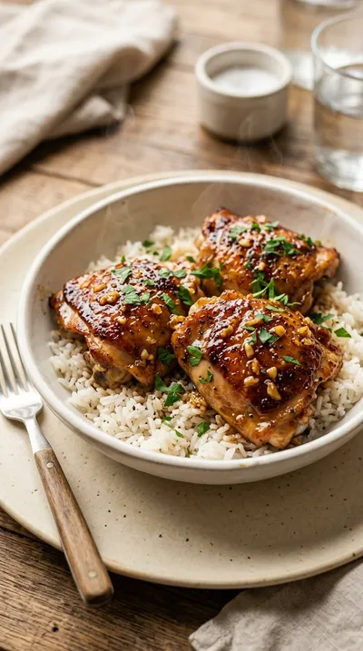 Honey Garlic Chicken Thighs – Easy One-Pan Dinner