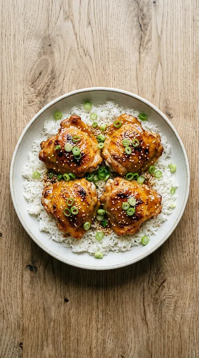 Skillet Bang Bang Chicken Thighs - cooking process