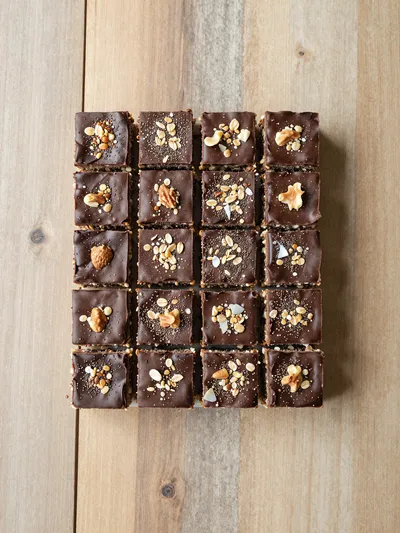 Healthy No-Bake Brookie Fudge - cooking process