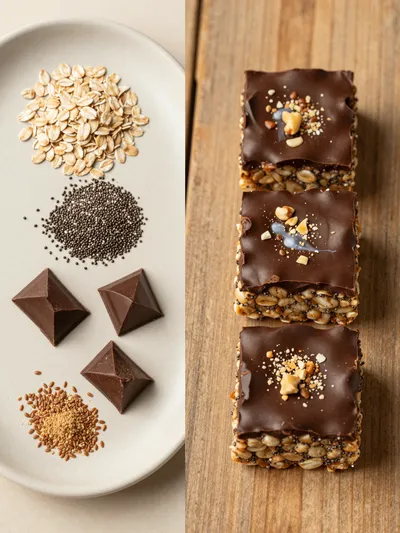 Healthy No-Bake Brookie Fudge - ready to serve