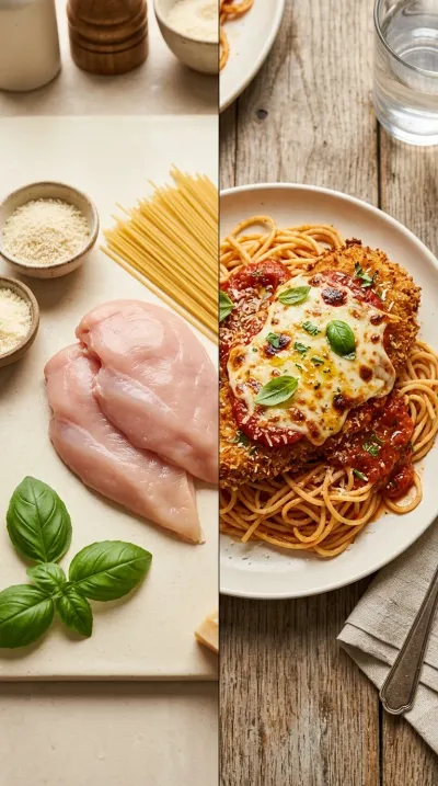 Crispy Chicken Parmesan (Restaurant Style) - ready to serve