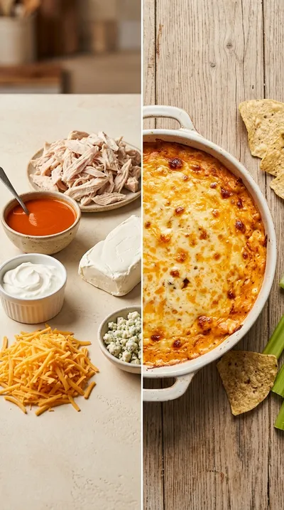 Best Buffalo Chicken Dip – 6-Ingredient Game Day Snack - ready to serve