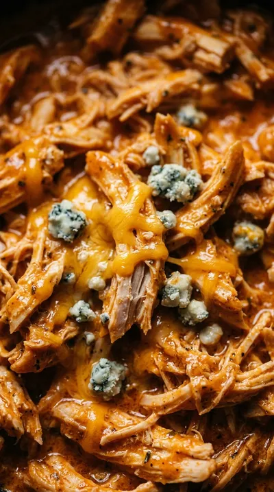 Slow Cooker Buffalo Chicken Dip - ingredients preparation