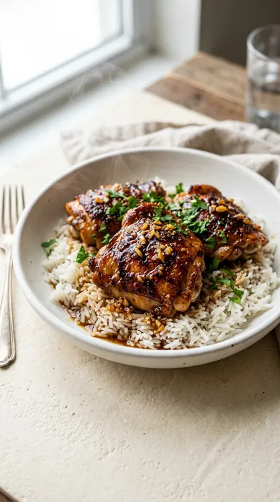 Honey Garlic Chicken Thighs