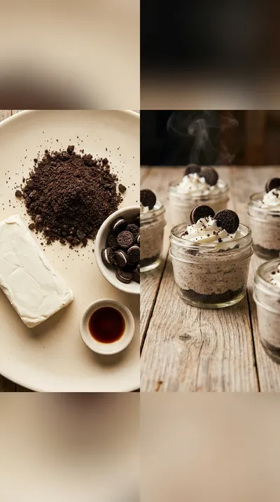 Oreo No-Bake Cheesecake Cups - ready to serve