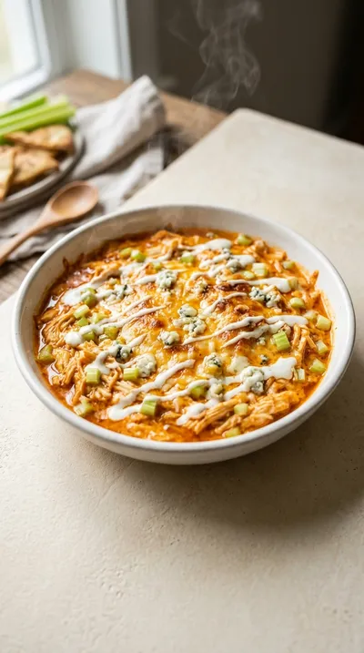 Easy High-Protein Buffalo Chicken Dip