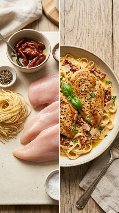 Marry Me Chicken: Creamy Sun-Dried Tomato Skillet - ready to serve