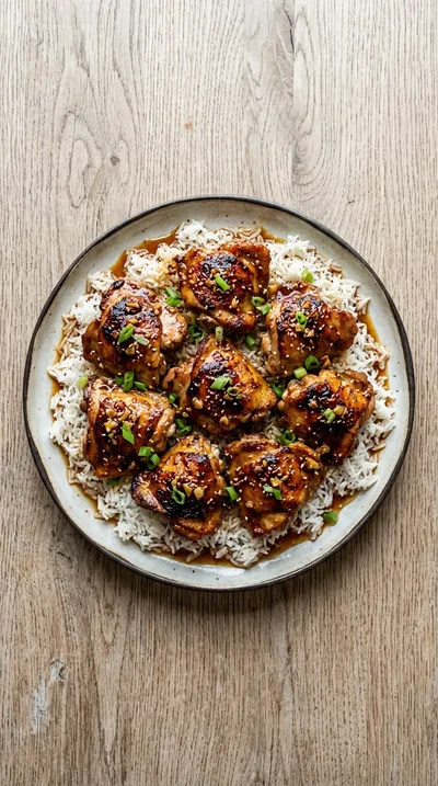 Honey Garlic Chicken Thighs - ingredients preparation