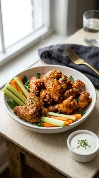 Extra Crispy Baked Chicken Wings