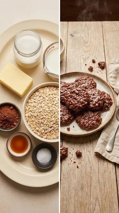Classic No-Bake Cookies – Quick & Chocolatey - ready to serve