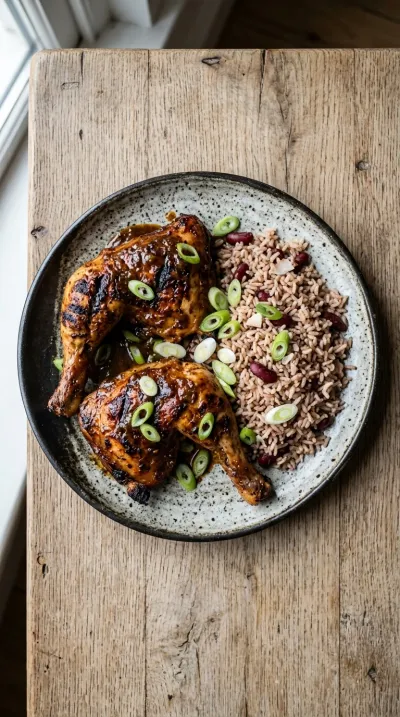 Authentic Jamaican Jerk Chicken - cooking process