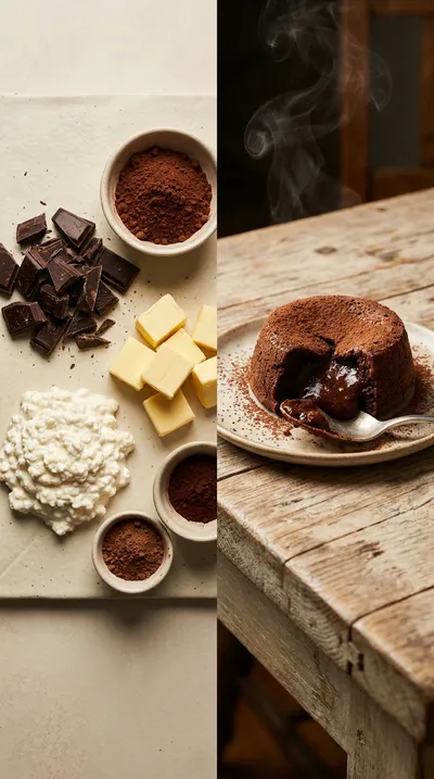 Cottage Cheese Lava Cake Recipe - ready to serve