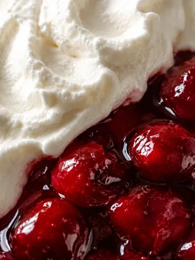 No Bake Cheesecake Parfait with Cherry Pie Filling - cooking process