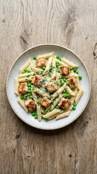Creamy Garlic Parmesan Chicken Pasta – One Pot - cooking process