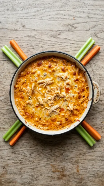 Hot Buffalo Chicken Dip - cooking process