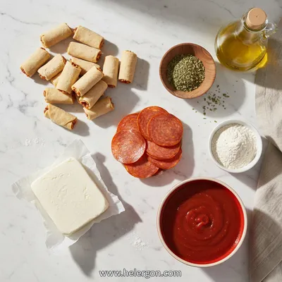 Crispy Air Fryer Pizza Rolls – Quick Snack Recipe - cooking process