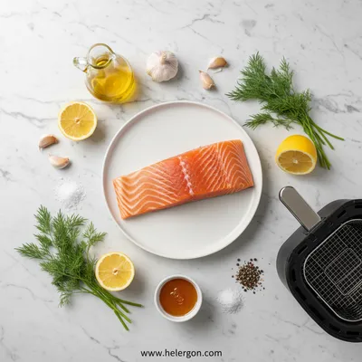 Air Fryer Salmon – Quick, Crispy Dinner - cooking process