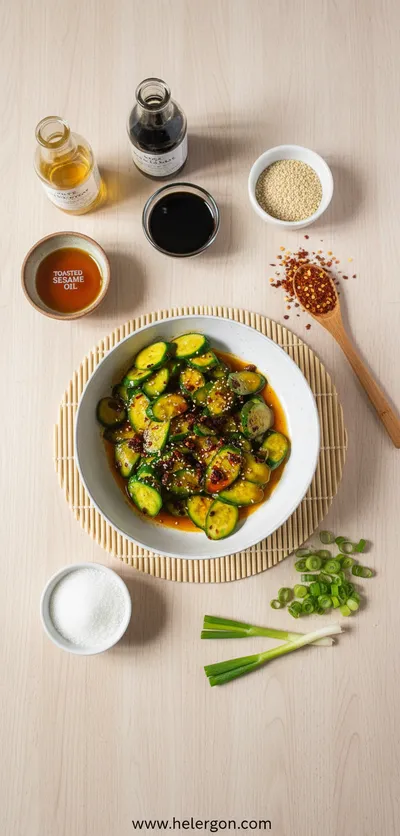 Easy Asian Cucumber Salad - cooking process