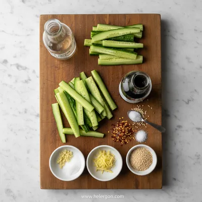 Asian Cucumber Salad – Quick & Simple Recipe - cooking process