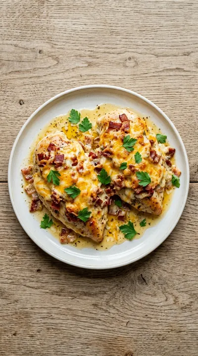Million Dollar Baked Chicken Breast with Cheese & Bacon - ingredients preparation