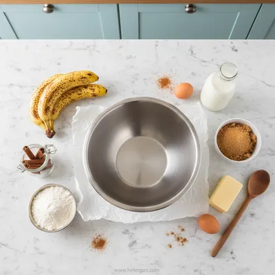 Banana Bread Cinnamon Rolls with Cream Cheese Frosting - cooking process