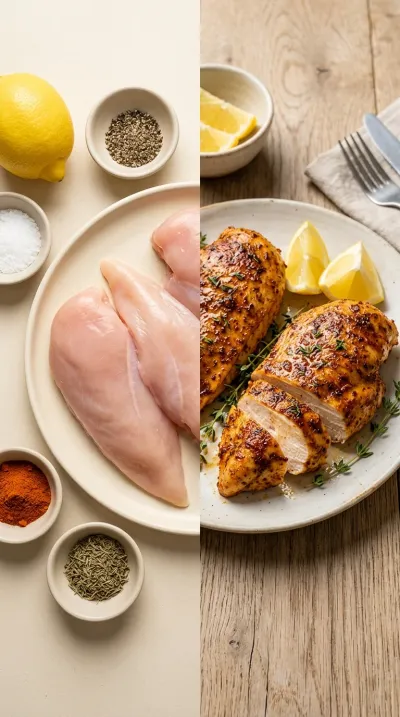 Oven Baked Chicken Breast (Juicy Every Time) - ready to serve