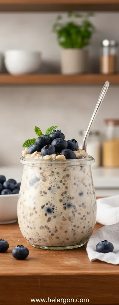 Blueberry Chia Overnight Oats