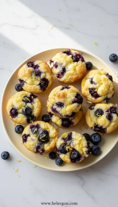 Blueberry Lemon Zest Cottage Cheese Bites