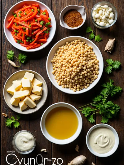 One-Pot Cajun Orzo – Easy Comfort Dinner - ingredients preparation