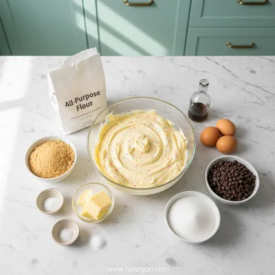 Cake Batter Chocolate Chip Cookies - cooking process