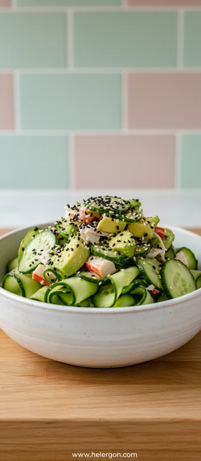 California Roll Cucumber Salad – Easy Fresh Recipe