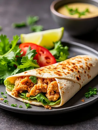 Cheesy Garlic Chicken Wraps – Easy Weeknight Dinner - cooking process