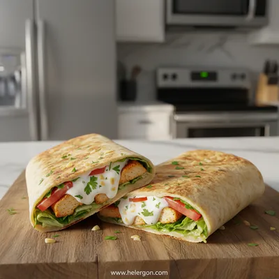 Cheesy Garlic Chicken Wraps – Quick Low Carb Delight
