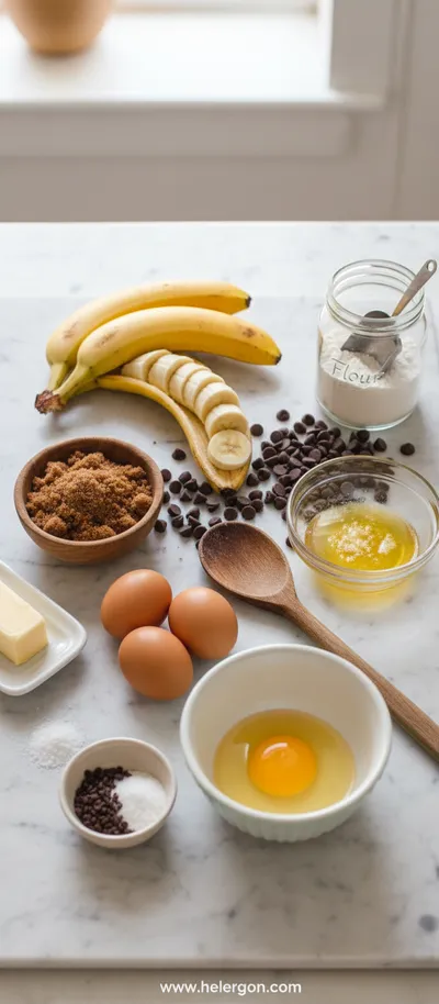 Chocolate Chip Banana Bread - cooking process