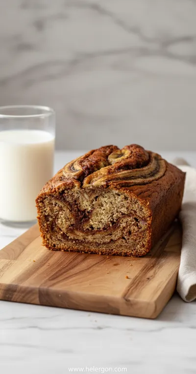 Cinnamon Swirled Banana Bread Recipe