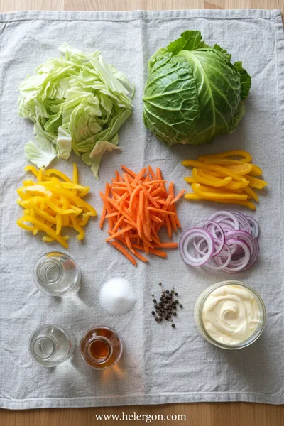 Simple Coleslaw Recipe - cooking process
