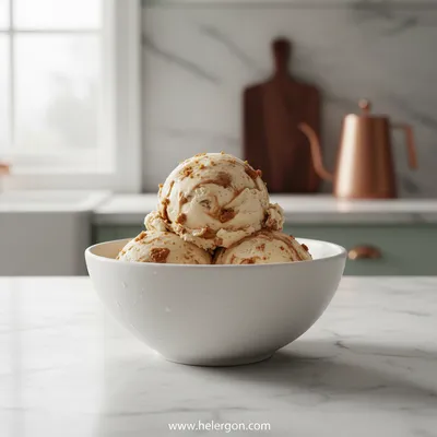 Homemade Cookie Butter Ice Cream