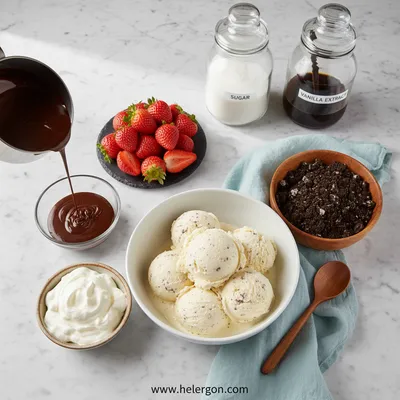 Cookies and Cream Ice Cream Cake - cooking process