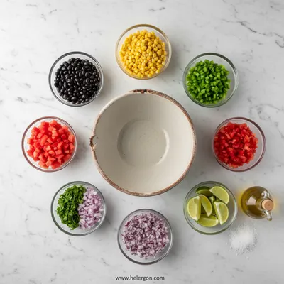 Easy Cowboy Caviar Recipe - cooking process