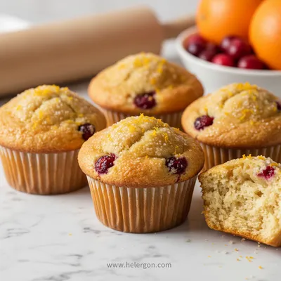 Cranberry Orange Yogurt Muffins