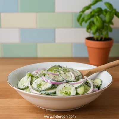 Creamy Cucumber Salad – Quick & Simple Side
