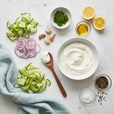 Creamy Cucumber Salad – Quick & Simple Side - cooking process