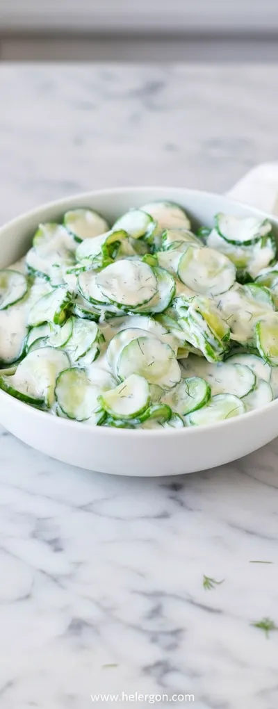 Creamy German Cucumber Salad