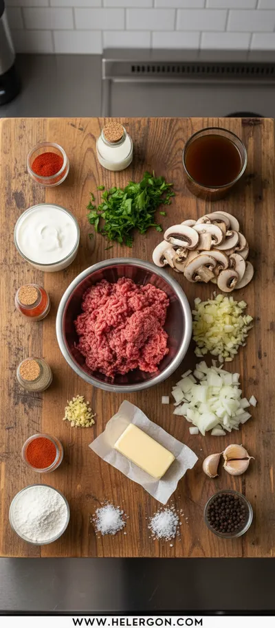 Creamy Ground Beef Stroganoff - Ready in 30 Minutes - cooking process
