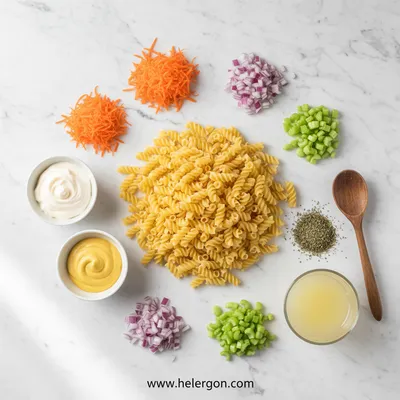 Creamy Macaroni Salad Recipe - cooking process