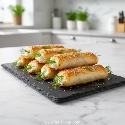Crispy Feta Rolls – Oven Baked Delight