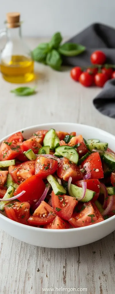 Cucumber and Tomato Salad – Fresh Quick & Simple Recipe