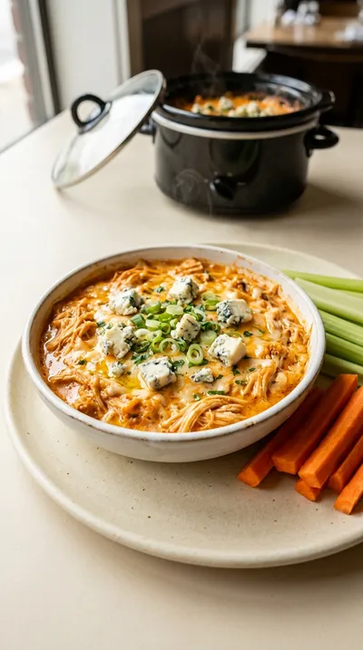 Buffalo Chicken Dip in a Crock Pot