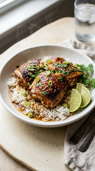 Skillet Bang Bang Chicken Thighs