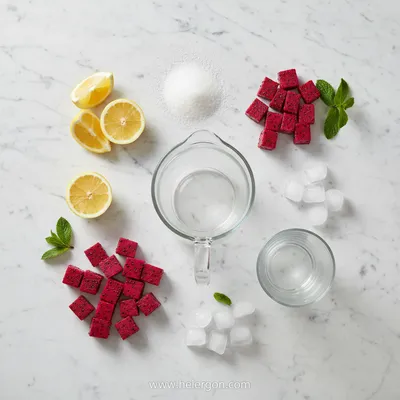 Dragonfruit Lemonade Recipe - cooking process